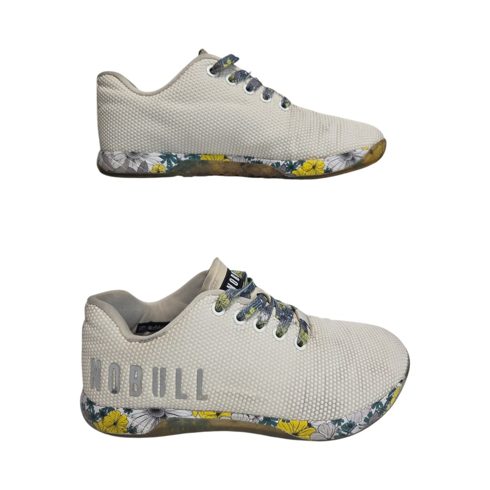 NOBULL Trainer Floral Print Gray SuperFabric Cross Training Shoes Womens 7